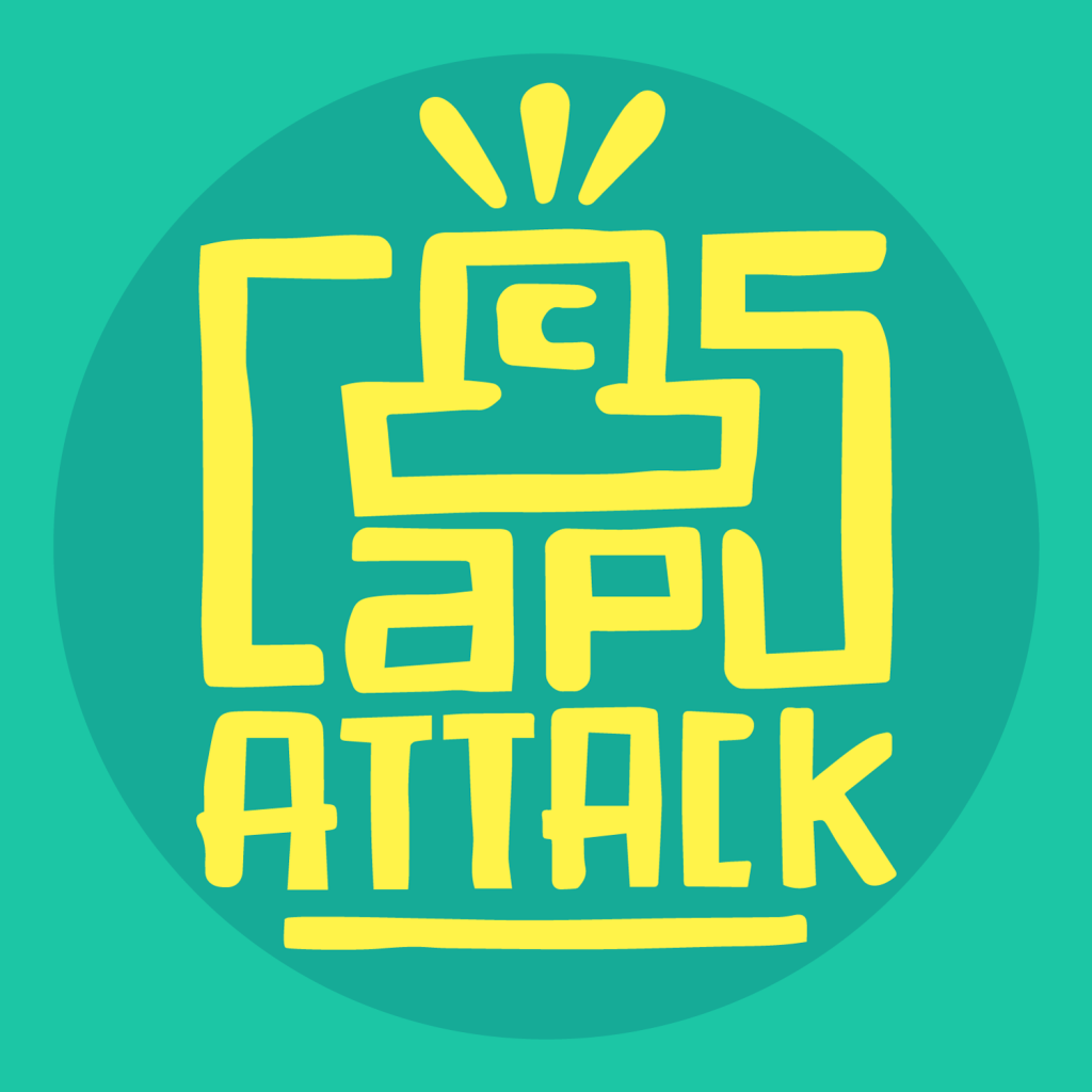 Logo CAPS ATTACK en vert et jaune pour la 4ème édition de CAPS ATTACK
